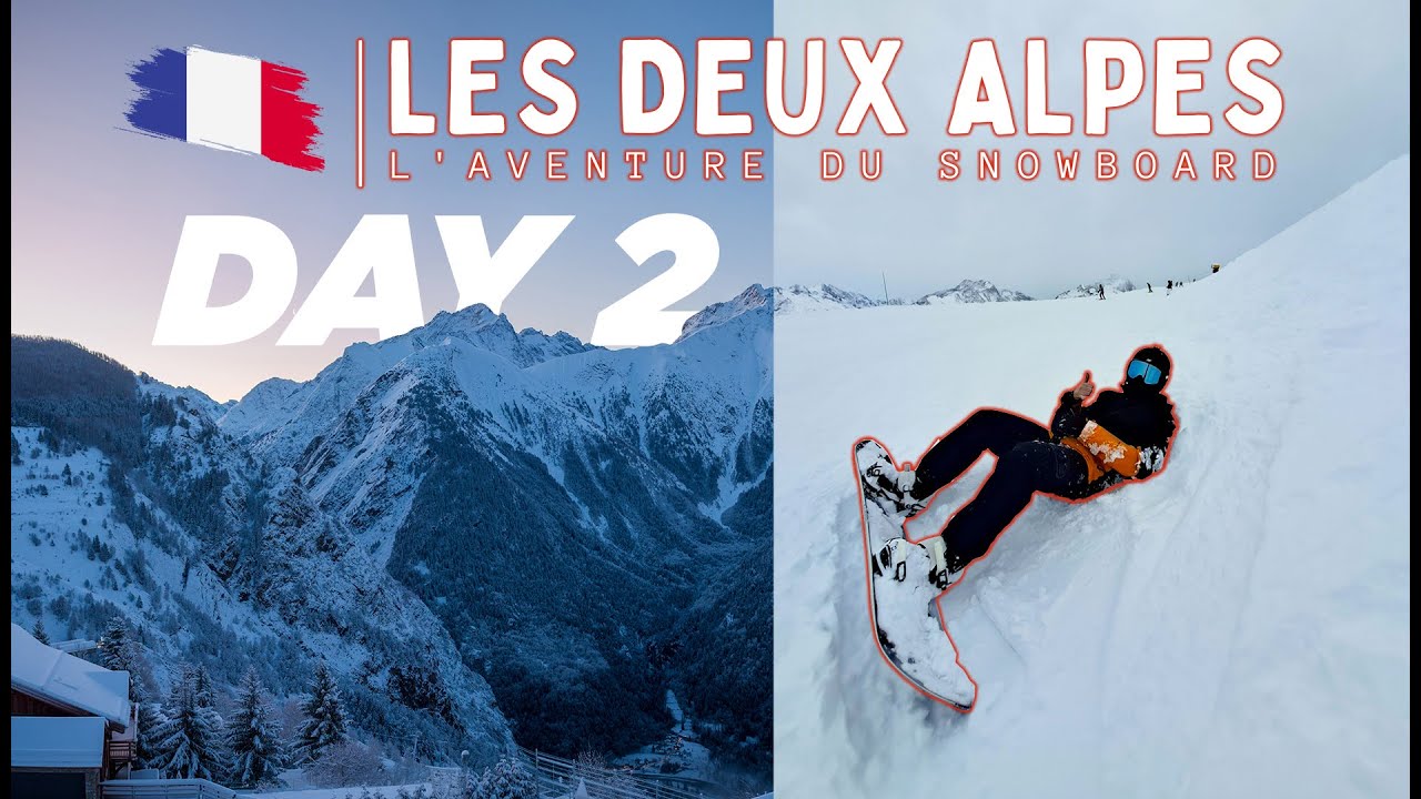 Snowboarding Blues & Greens in Les Deux Alpes | Day 2