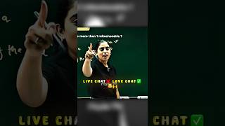 Live chat❌ Love chat✅😂#physicswallah #samridhimam #alakhsir #class10 #pw