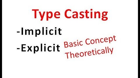 Concept of Type Casting in Java - Hindi