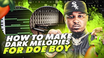 How To Make Dark Beats for DOE BOY Like Southside (Doe Boy, 808 Mafia) | FL Studio 20 Tutorial