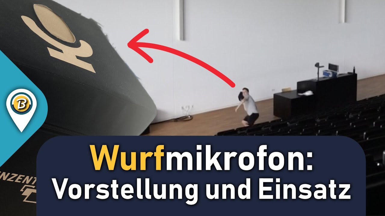 Wurfmikrofon für Hörsaale / hybride Veranstaltungen | Beispiel an der Universität Würzburg 