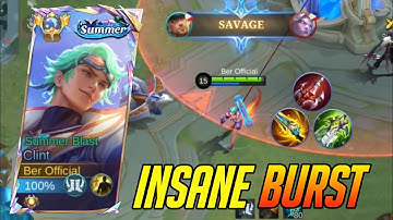 GLOBAL CLINT NEW INSANE BURST SAVAGE BUILD!! | CLINT BEST BUILD 2025 ( must try )