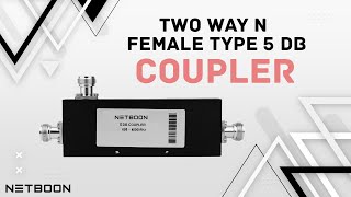 5dB Two Way N Type Female Coupler | 5G Splitter for Coaxial Cable and RF Equipments- 698-6000MHz