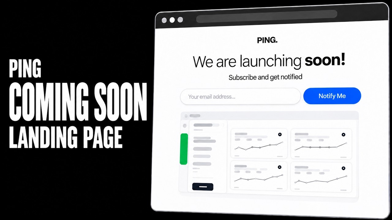 Create the Ping Coming Soon Page from Scratch (HTML & CSS Tutorial ...