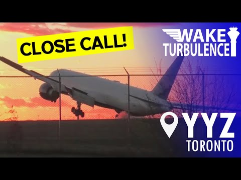 Heart-Stopping! Air Canada Almost-Accident in Toronto 777 Gusty Landing…😱😱😱 #aviation