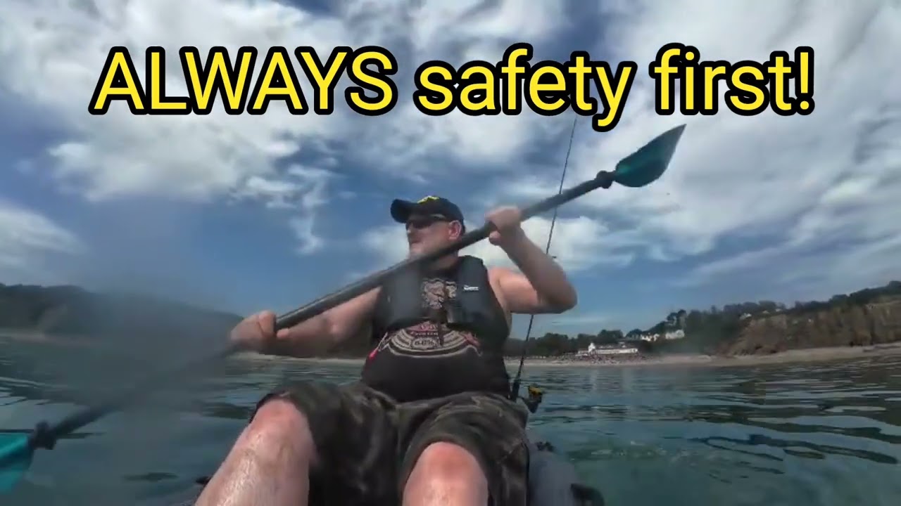 Bass fishing on my Blackfoot 130 inflatable kayak – Wise man's bridge, pembrokeshire