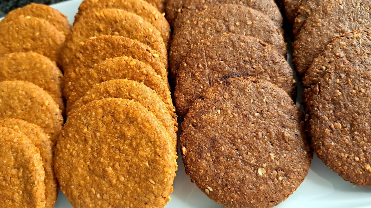 بسكوت الشوفان  بالشكولاته وبالقرفه بسكوت دايت صحي ولذييذ مطبخ خلود