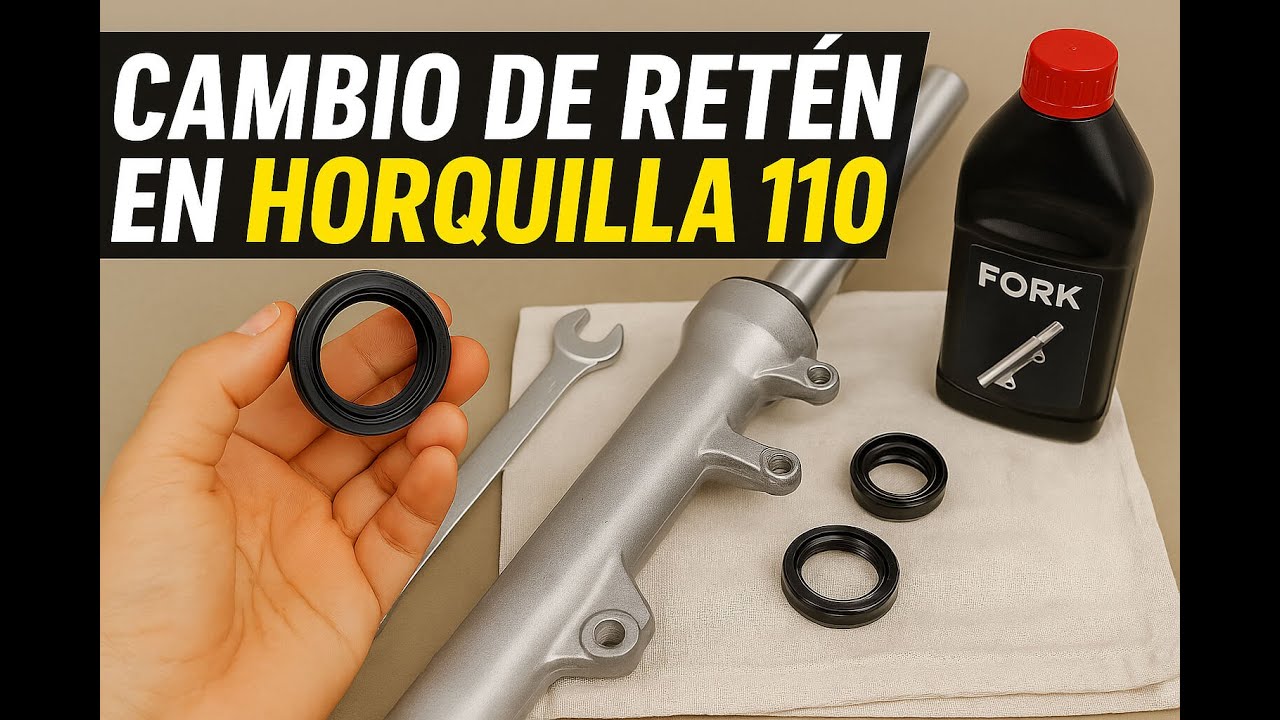 Cómo Cambiar Retén de Horquilla de Moto 110 Fácil y Rápido Wave, Italika, Yumbo, Guerrero, Motomel
