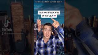10 Safest Cities in the USA 🇺🇸 #top10 #safest #cities #usa #shorts