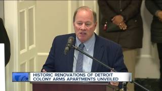 Historic renovations of Detroit Colony Arms Apartments unveiled