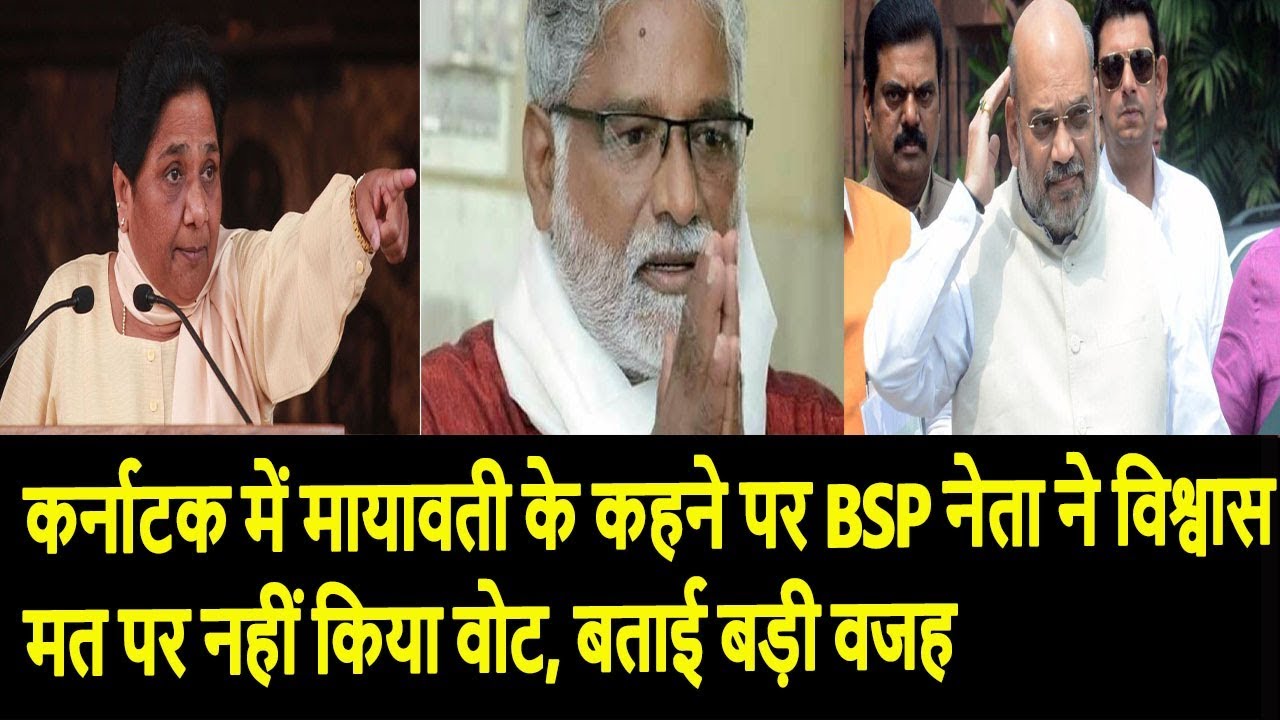 कर्नाटक में मायावती के कहने पर BSP नेता ने विश्वास मत पर नहीं किया वोट, बताई बड़ी वजह lok sabha chunav 2019 in hindi