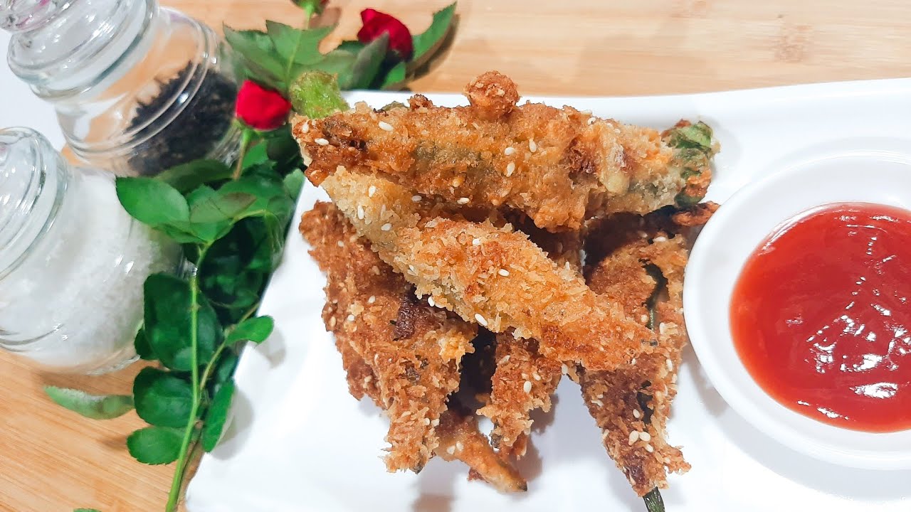 Crispy Fried Okra With Cheese Crispy Lady Fingers Murang Ulam