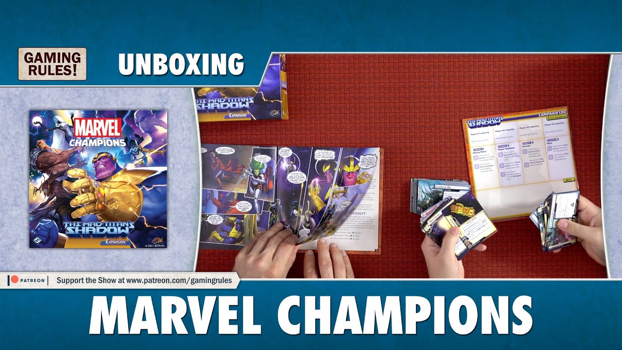 Marvel Champions - Mad Titan's Shadow - Dual unboxing