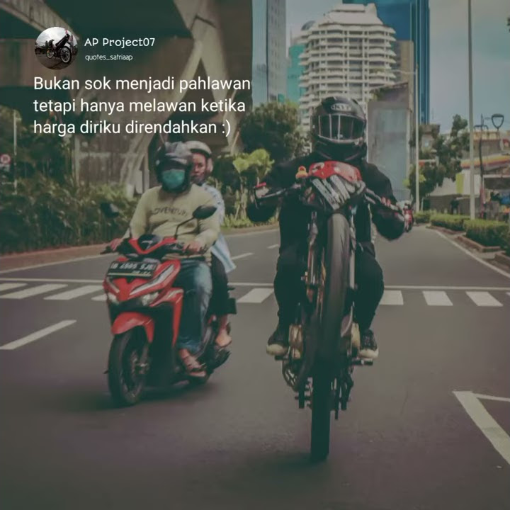 TERBARU!! STORY WA SATRIA FU WHEELIE DITENGAH JALAN