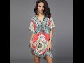 Boho v neck dress milk shreds plus size dresses short sleeve clothing beach summer clothes for women