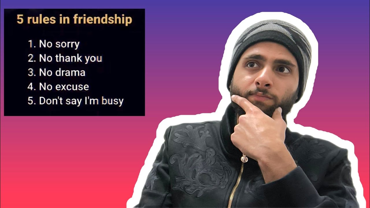 5 Rule In Friendship 🤔 Youtube 