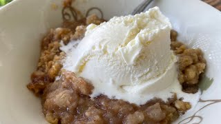 SMOKED APPLE CRISP!!! (Thanksgiving desert)