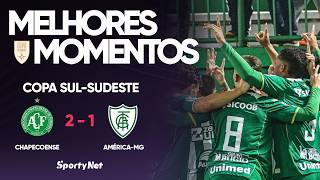 COM NEBLINA PROTAGONISTA, CHAPE BATE O COELHO! Melhores Momentos - Chapecoense 2 x 1 América-MG