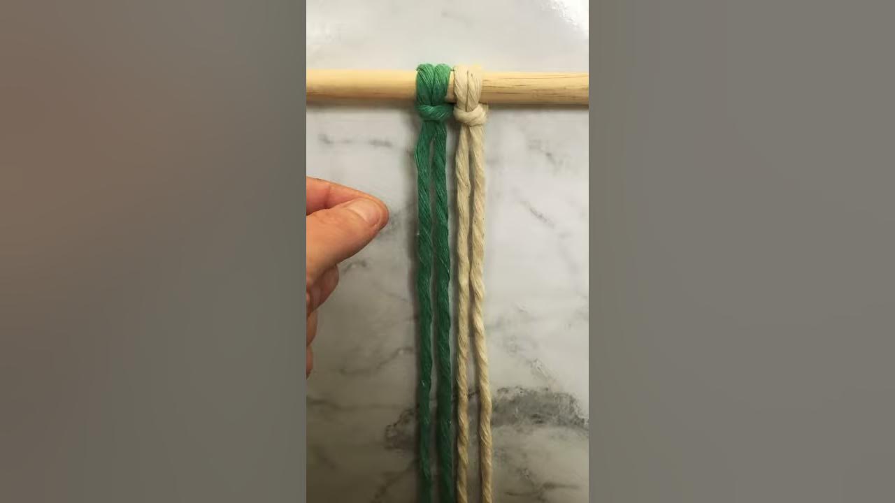 Macrame Double Clove Hitch Knot YouTube