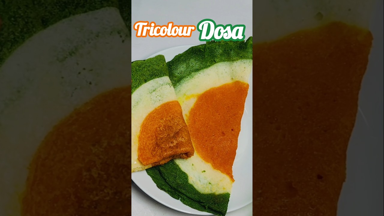 Tricolour Recipe | Tiranga Dosa 🇮🇳 | Tiranga Dosa for Republic Day | Tiffin Recipe 