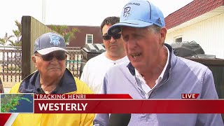 Gov. Dan McKee visit in Westerly