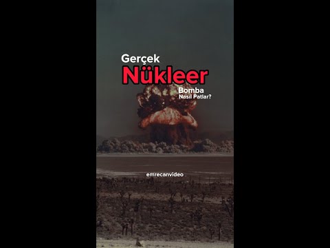 Nükleer patlama nasıl gözükür? #shorts