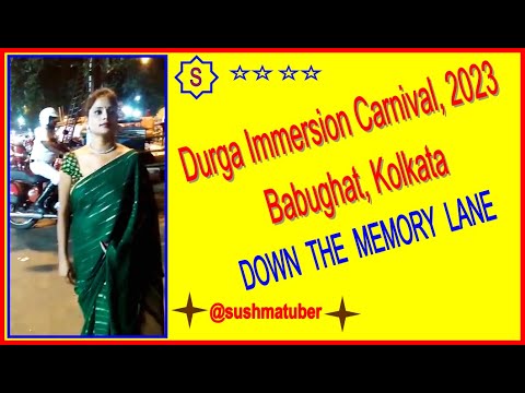 Durga Immersion Carnival, 2023, At Babughat, Kolkata