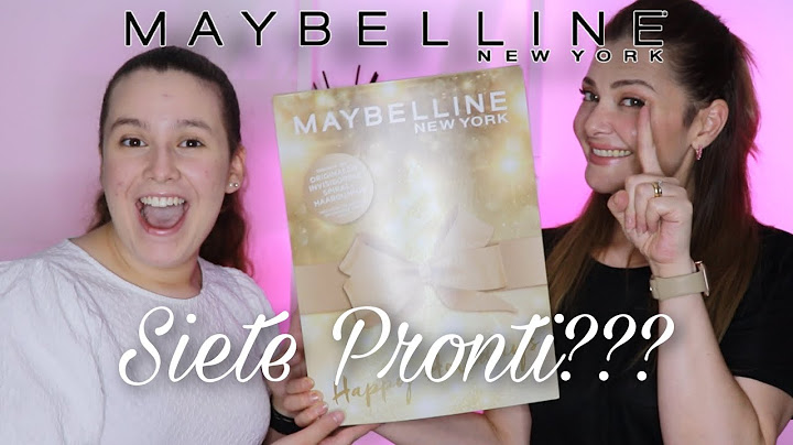 Iniziamo!!! Calendario dell’avvento 2022 Maybelline 💕