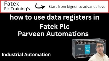 how to use data registers in Fatek Plc