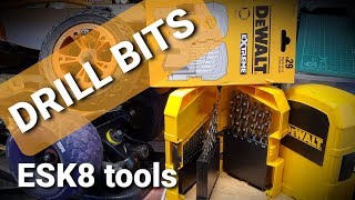 DeWALT drill bit kit. ESK8 DIY tools review.