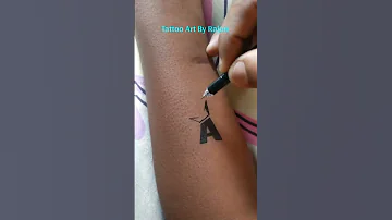 How To Make A Letter Tattoo At Home 