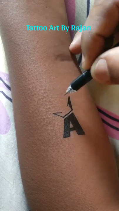 How to make A letter tattoo at home