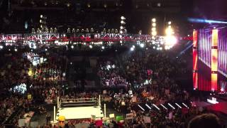 Intro + Brock Lesnar Entrance Monday Night Raw 3/30/15 LIVE in San Jose