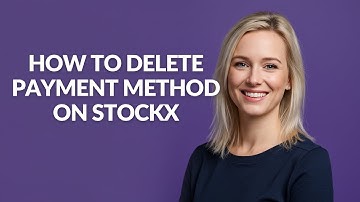 HOW TO DELETE PAYMENT METHOD ON STOCKX - Julia