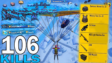 106 KILLS!😍 NEW BEST LOOT GAMEPLAY with FULL OUTFIT 🔥SAMSUNG,A7,A8,J4,J5,J6,J7,J2,J3,XS,A3,A4,A5
