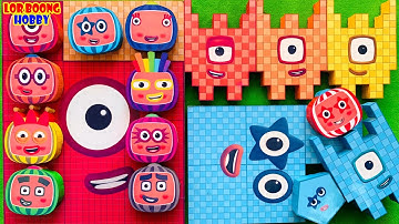 Meet Numberblocks NEW 2100 Puzzle Tetris Shape| ASMR chirping of birds