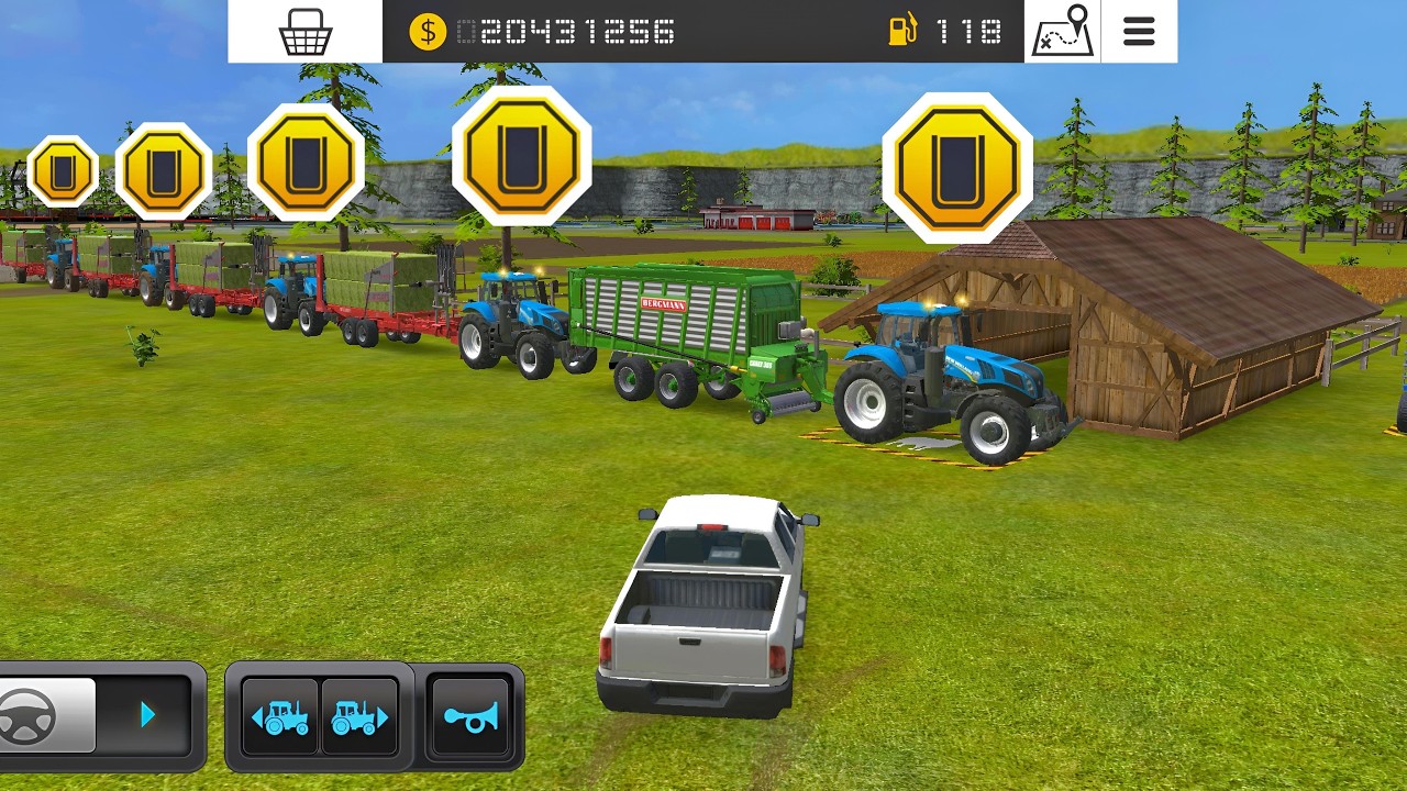 FS 16 Как косить траву? FS 16 Как кормить овец: Farming Simulator 18 Геймплей - покадровая съёмка...