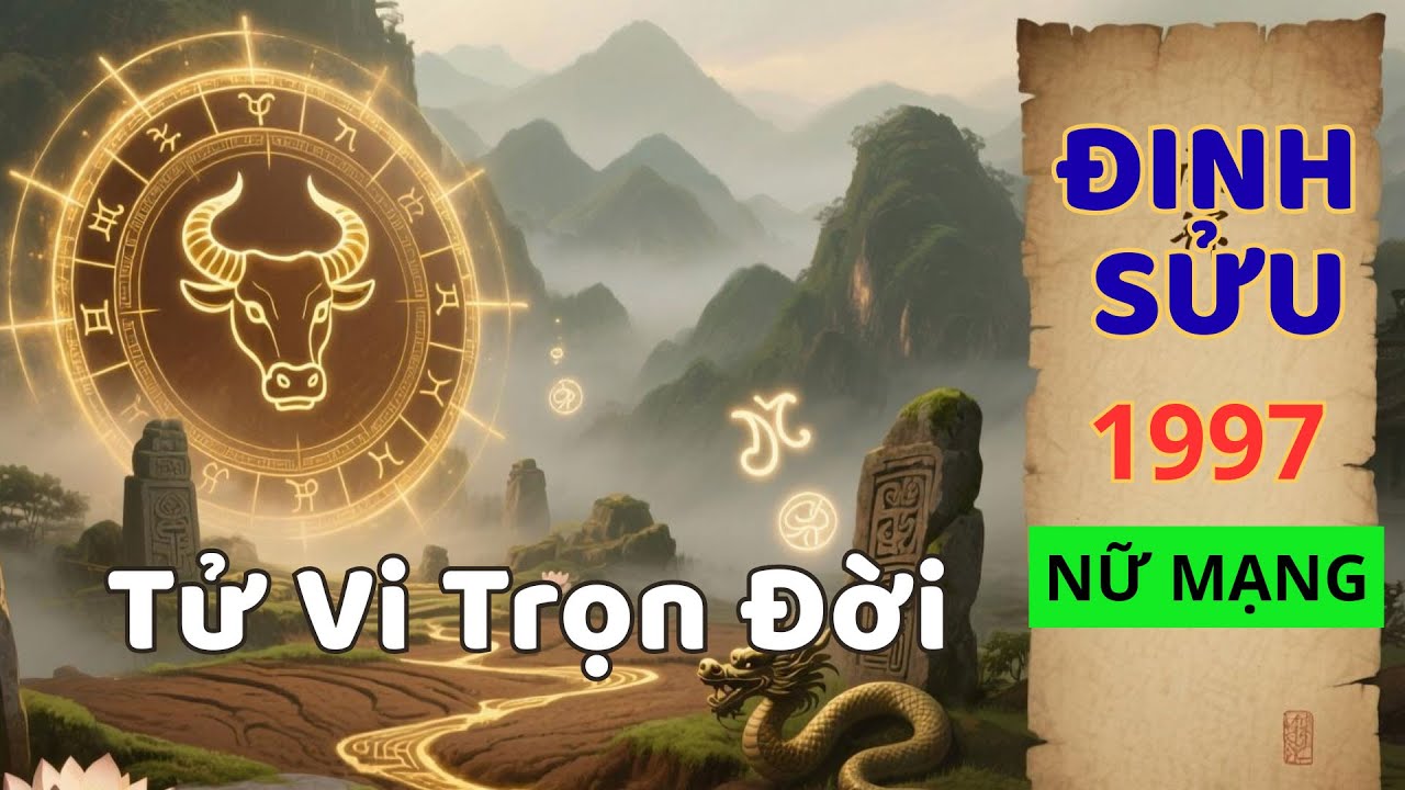 TỬ VI TRỌN ĐỜI – Tuổi Đinh Sửu 1997 Nữ Mạng | Dịu Dàng, Kiên Cường, Tâm Sáng Như Nước