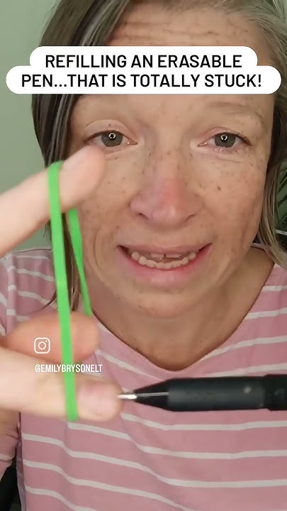 How to unscrew a stuck refillable pen! A simple trick to unstick pens