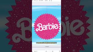 How to make your own barbie poster! #barbiemovie #barbie #tutorials #template #canva screenshot 5