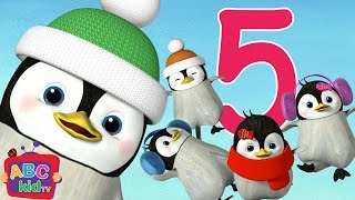 Five Little Penguins Jumping On The Bed Cocomelon Nursery Rhymes Kids Songs
