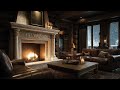 Fireside Snowfall: You in Your Cozy Cabin on a Quiet Snow Night | Warm Peaceful Sleep