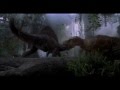 Spinosaurus vs Tyrannosaurus - Jurassic Park Fight Scene