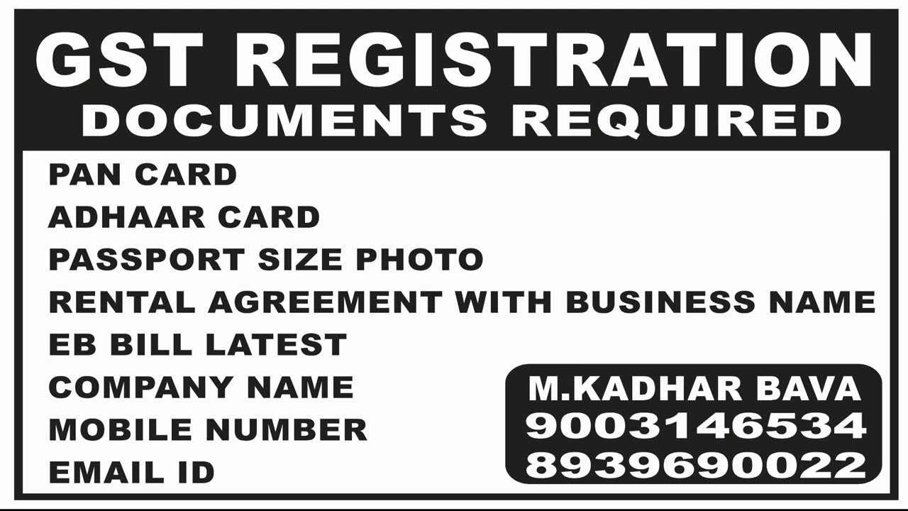GST REGISTRATION DOCUMENT IN HINDI