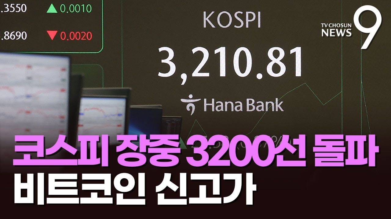 코스피, 4년만에 장중 3200 돌파…비트코인도 천장 뚫었다 [뉴스9]