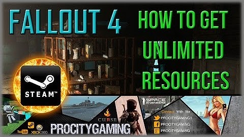 FALLOUT 4 - How to get Unlimited CAPS/Resources - wood, steel, adhesive, concrete, copper, etc.