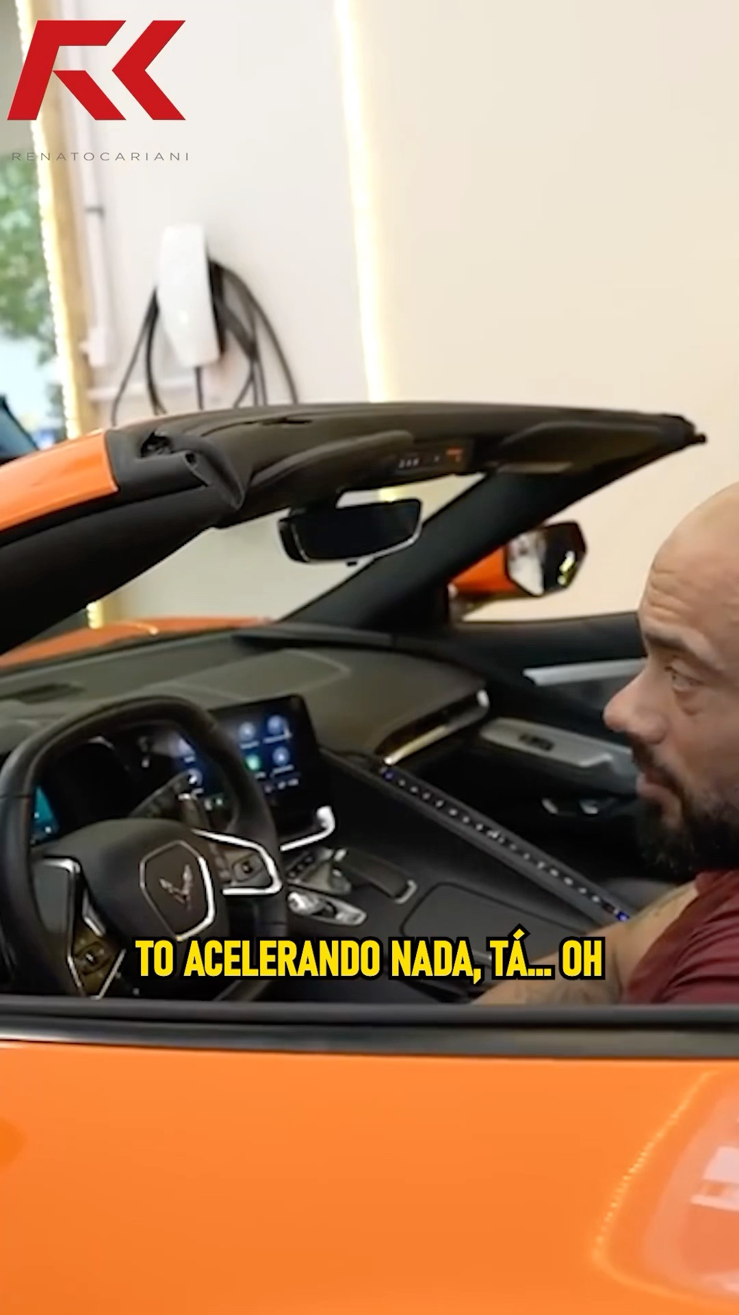 BALESTRIN SE APAIXONOU PELO CORVETTE! #juliobalestrin #renatocariani #corvette #carro #lamborghini