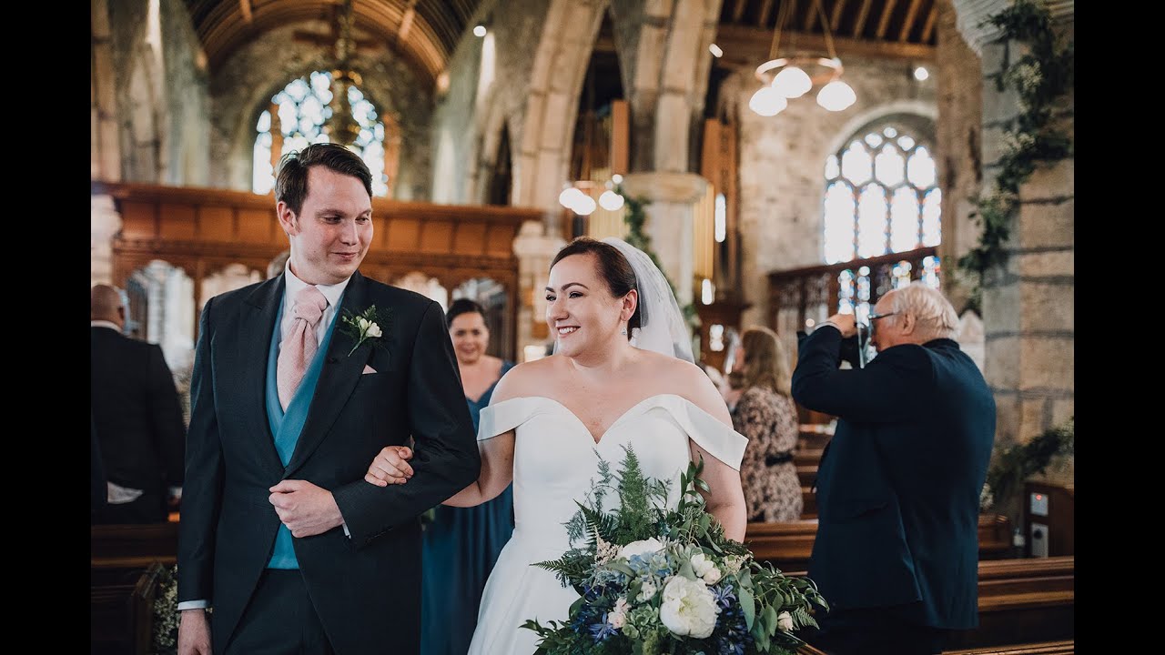 Wedding Highlights | St Andrews Church Ashburton | Dartington Hall | Pretty English Wedding