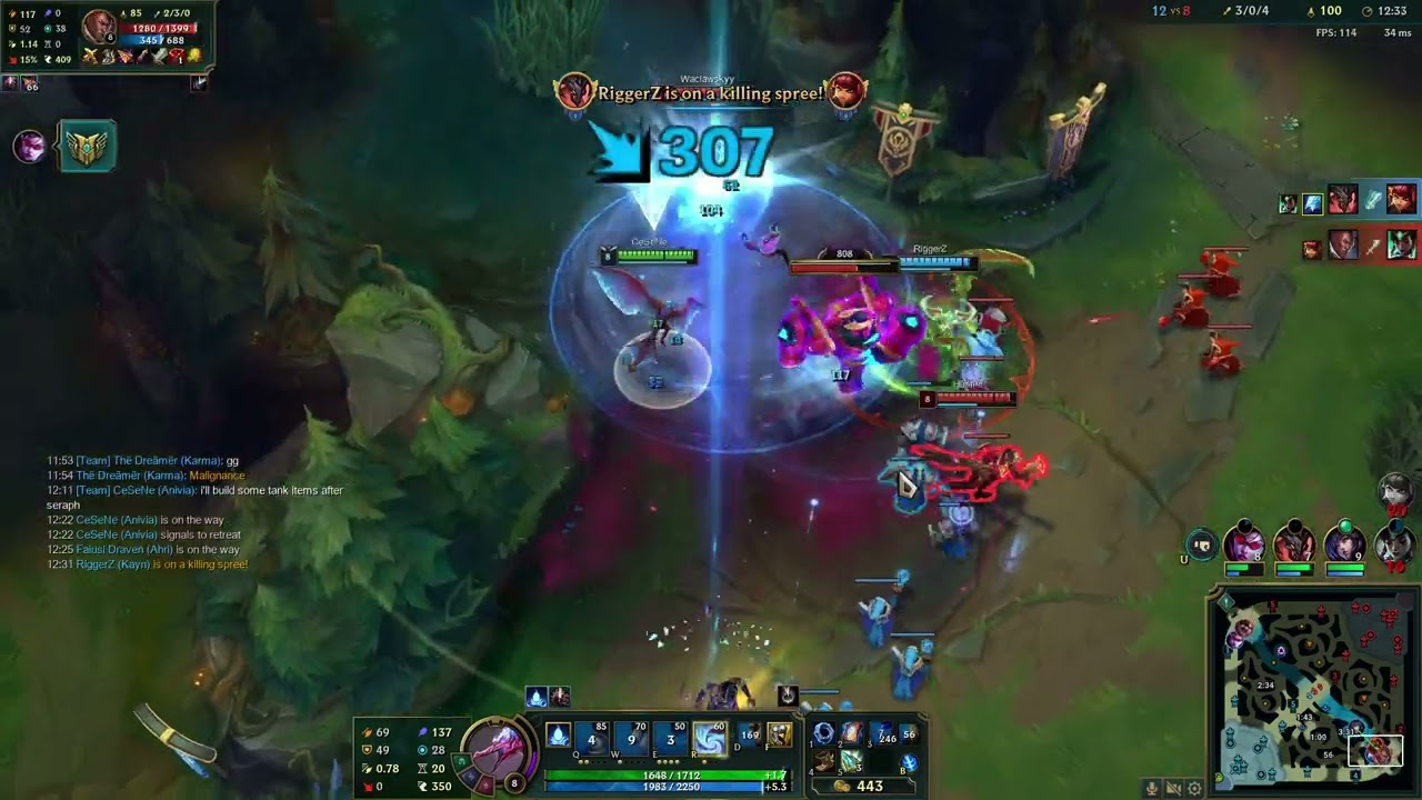 LOL Community at its finest Anivia ADC&Support Karma VS Lucian&Brand 2024 New