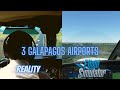 Galapagos | Reality vs. Microsoft Flight Simulator